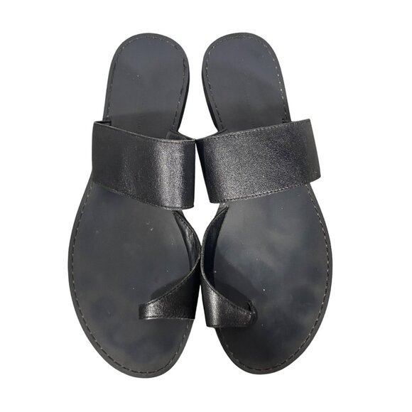 Banana Republic Elegant Black Slide Sandals - Picture 2 of 11